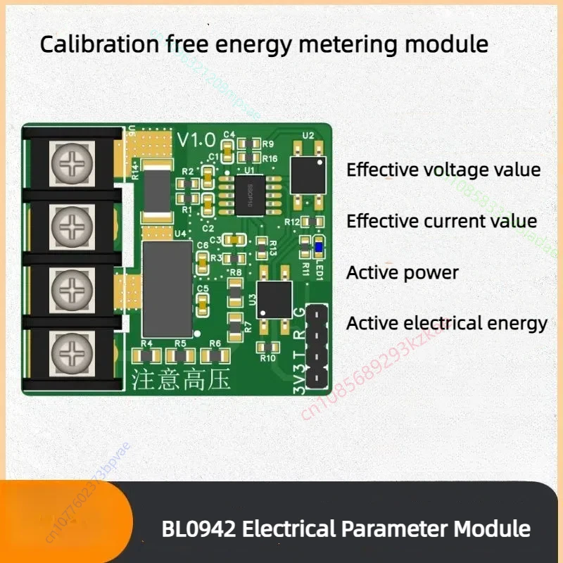 220V AC Voltage Current Power Collection Charging Pile BL0942 Power Metering Module Serial Port Output Zero Crossing