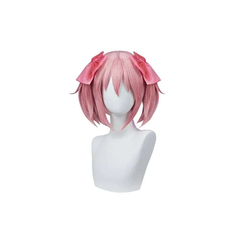 Kaname-Peluca de Anime Madoka para mujer, pelo rosa, Puella Magi Madoka mágica, Cosplay, Halloween, en STOCK