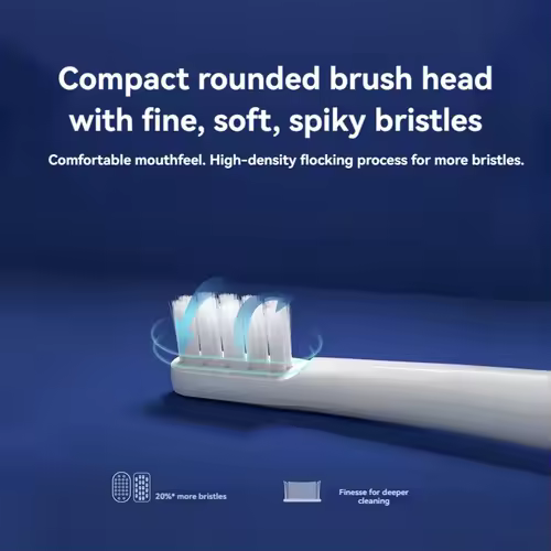6/12Pcs Replacement Brush Heads For  MIJIA T100 Mes603 Electric Toothbrush Vacuum DuPont Soft Bristle Suitable Nozzles - Image 6