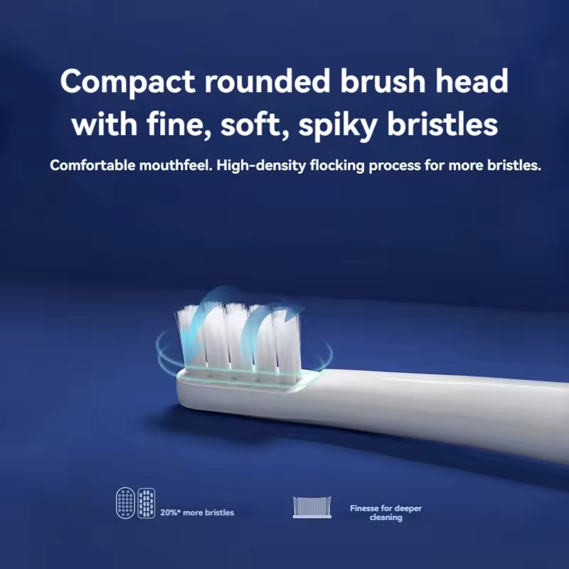 6/12Pcs Replacement Brush Heads For  MIJIA T100 Mes603 Electric Toothbrush Vacuum DuPont Soft Bristle Suitable Nozzles - Image 6