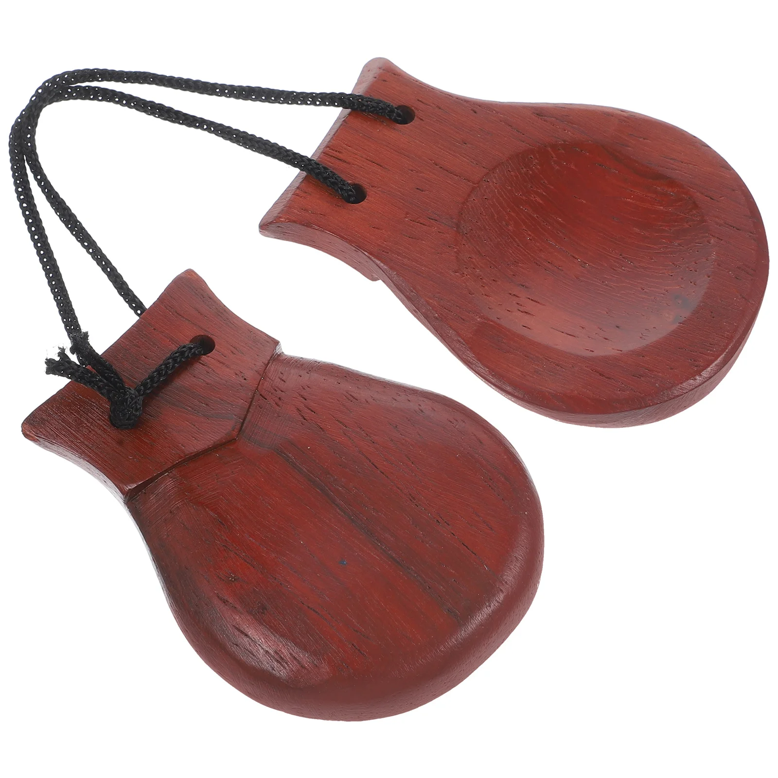 Aldult Large Stemless Castanets Percussion Instrument Spanish 1 Toddler Musical Instruments for Adults Pear Wood