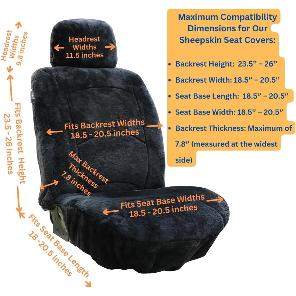 Housse de siège en peau de mouton véritable housse de siège en peau d'agneau housse de siège de voiture d'hiver laine d'agneau peau de mouton floue peau de mouton accessoires de voiture Fro