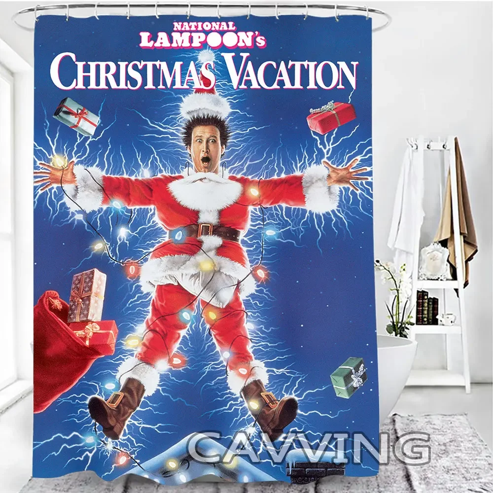 NATIONAL LAMPOONS CHRISTMAS VACATION 3D Print Shower Curtain Waterproof Bathroom Curtain Anti-slip Bath Mat Set Toilet Rugs Mat