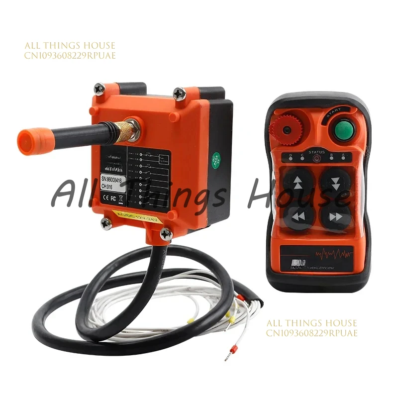 

industrial remote control crane electric hoist remote control driving transmitter control receiver handle switch Q400 DC12V