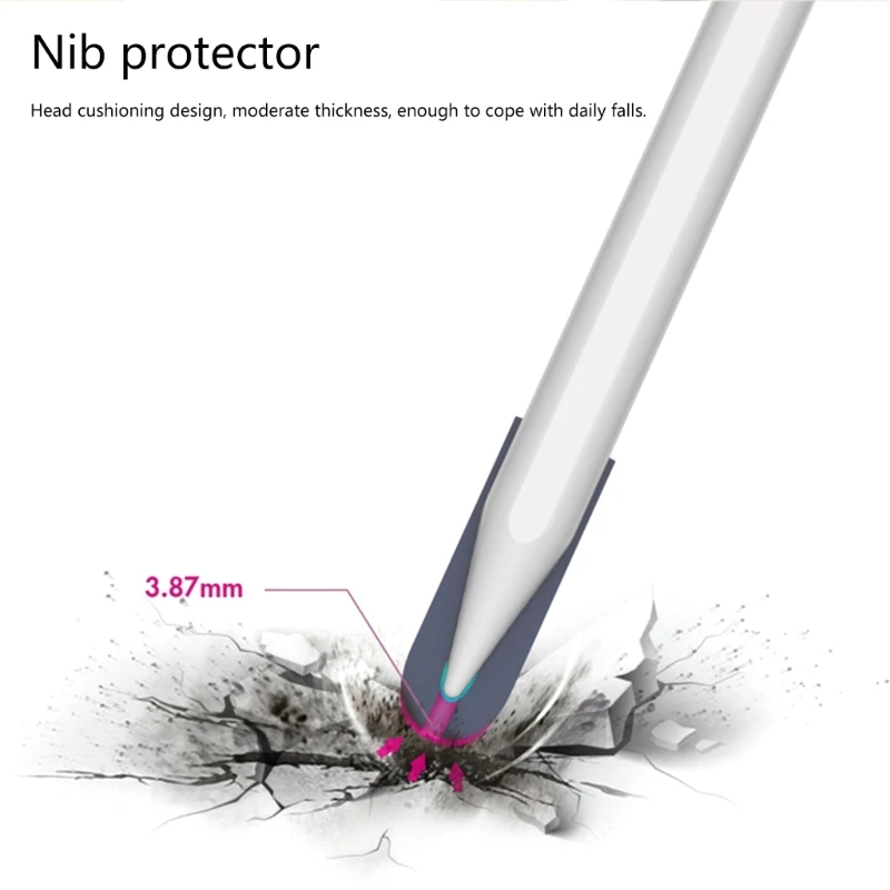 T8WC Protective Silicone Holder for Touch Pencil Nib Offer Enhances Grip & Durability