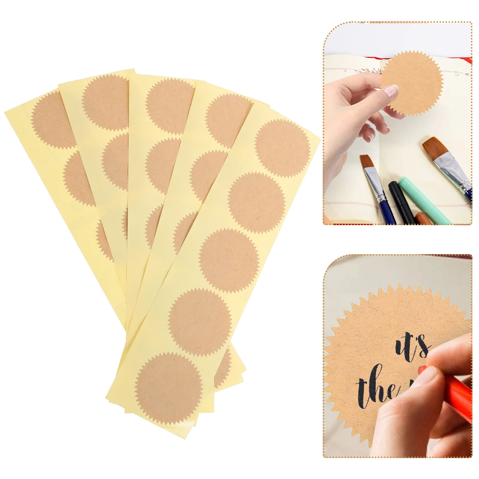 

100 Pcs 45mm Steel Embossing Stickers Safe Material Diploma Certificate Medal Stickers Creative Labels Graduation Awards