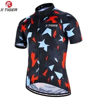 X-TIGER Cycling Jersey Men Mountain Bike Clothing Quick-Dry Racing MTB Bicycle Clothes Uniform Breathale Cycling Clothing Wear