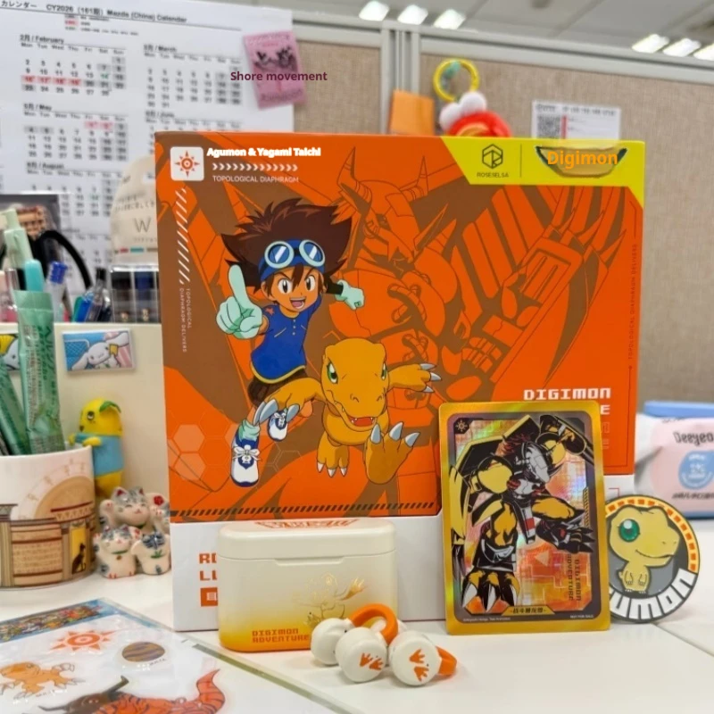 Digimon Adventure Ear Clip Wireless Bluetooth Headphones Agumon Tailmon New Hot Selling Sports Running Outdoor Cycling Gifts