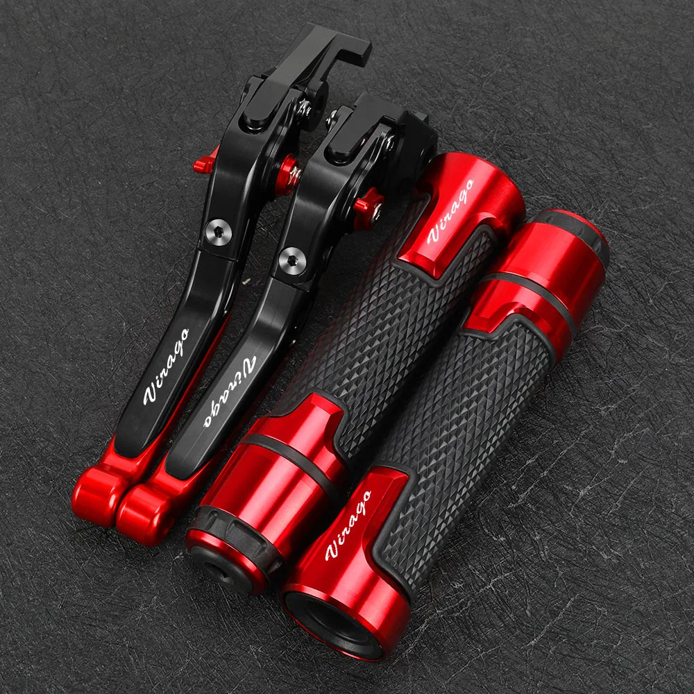 

For YAMAHA XV1100/XV535/XV700/SV750 XV1000 VIRAGO Motorcycle Brake Clutch Levers Handlebar Handle bar Hand Grips ends Access