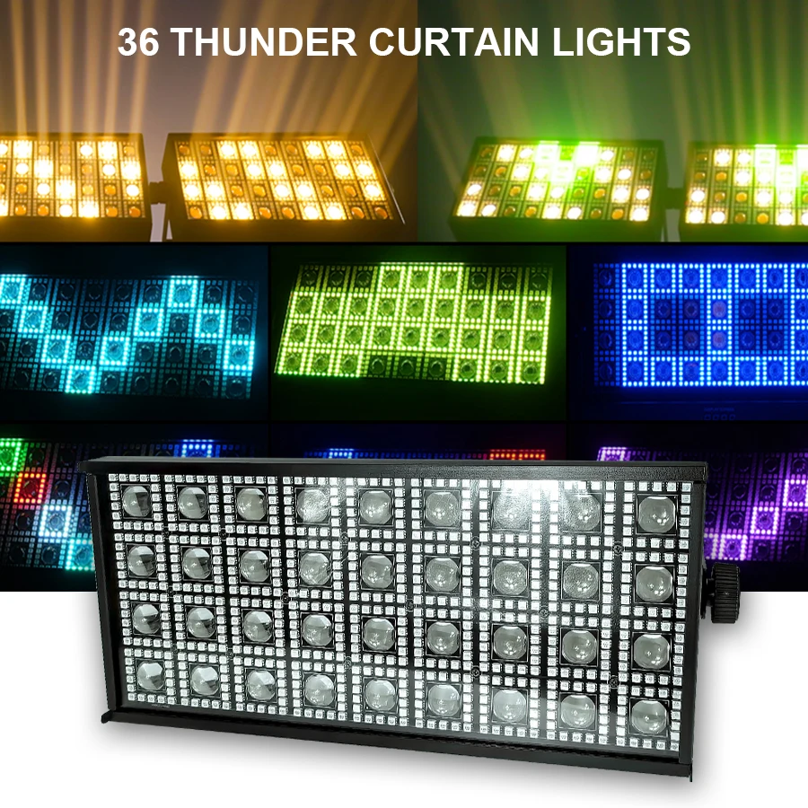 

New LED Strobe Light RGB Warmwhite 684 Stage Wash Beam Lights DMX DJ Disco Party Show Effect Light