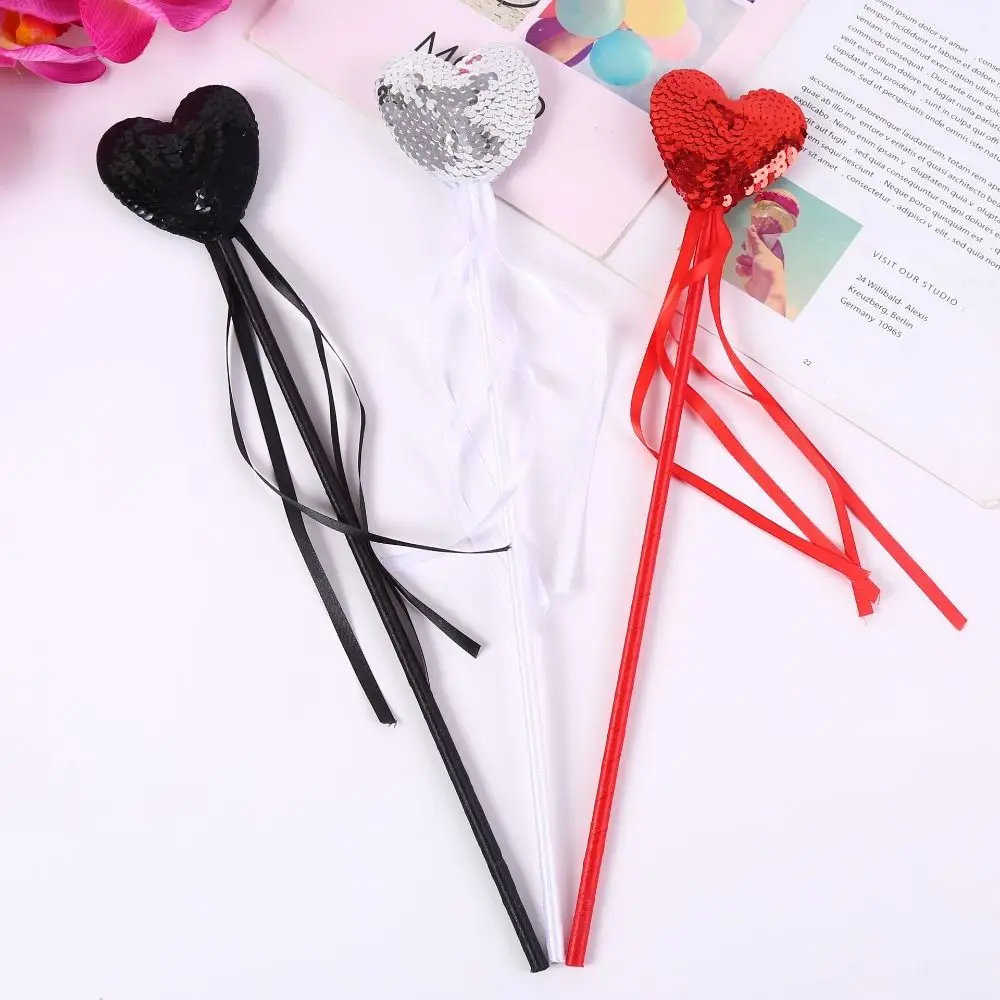 2Pcs Dreamlike Pretty Fairy Wands Role-playing Girls Wand Colorful Fairy Wands Plastic Colorful Kids Stick Wand Cosplay Props