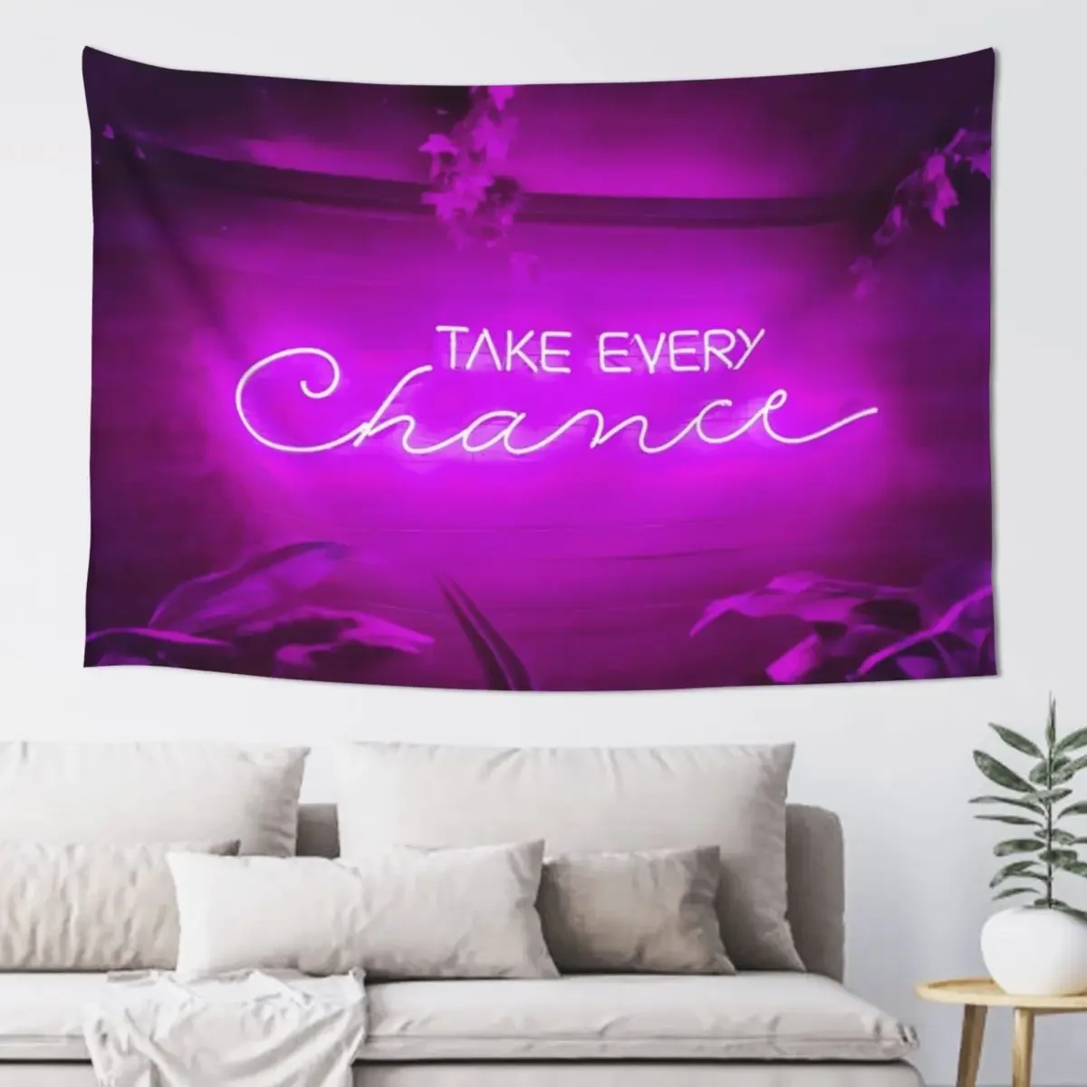 

Take Every Chance Neon Sign Purple Tapestry Bedroom Decor Aesthetic Aesthetic Room Decor Decoration Home Tapestry