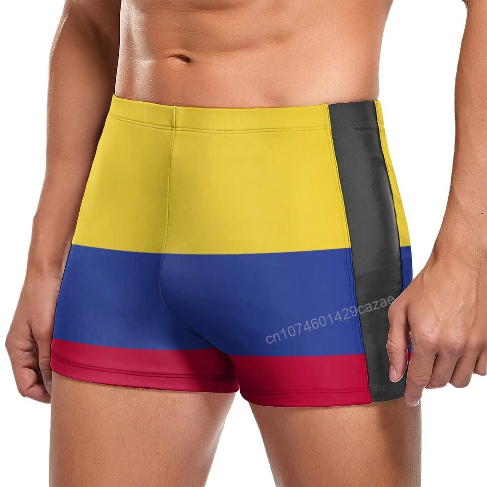 Swimming Trunks Colombia Flag Quick Dry Shorts For Men Swim Beach Short Summer Gift