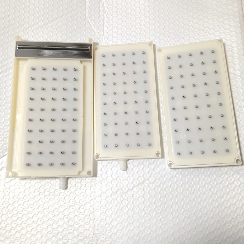 

ABS 5 * 10 hole Rectangular Shower insert threaded waterfall intubation type Shower head Top Spray Accessories