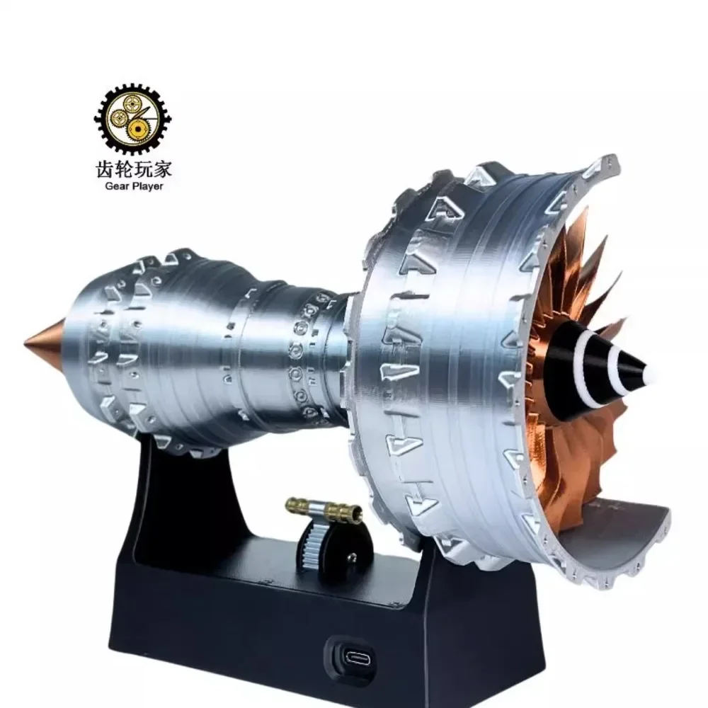 TR900 Super Turbofan Engine Model Kits Brushless Motor Function Fan Electric Buffer 3D Printing Process Boutique Collection Toy