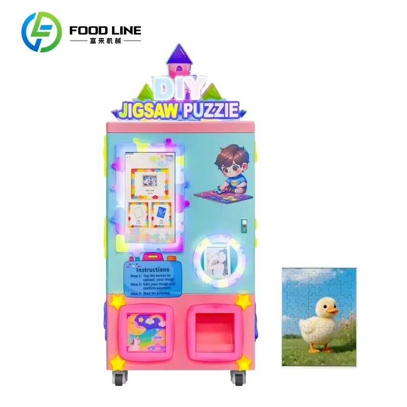 Interactive jigsaw Puzzle Vending Machine, Accepts Various Payments for Malls, Shops, and Entertainment Venues