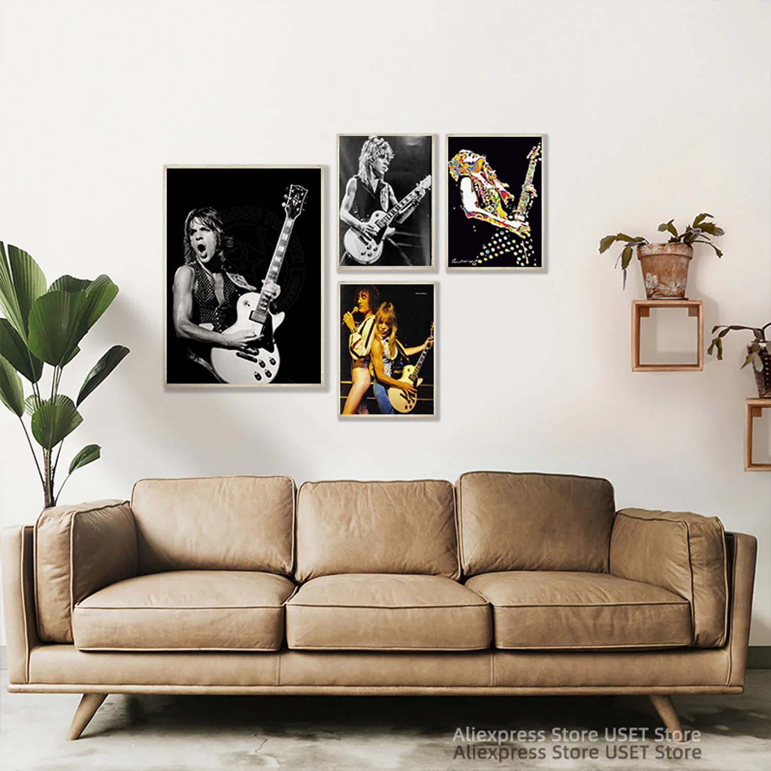 randy rhoads singer  ,Singer Band Cover Album Music Star Canvas Posters and Prints Canvases Painting Home Decoration