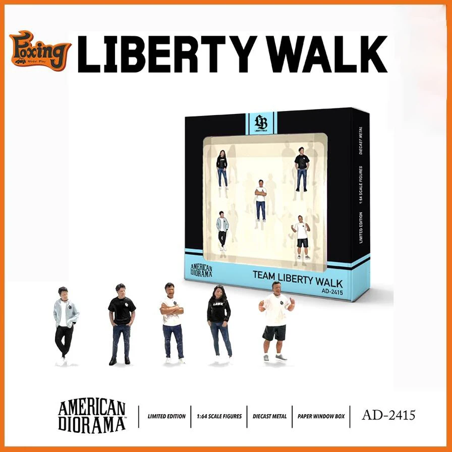 American Diorama 1:64 Team Liberty Walk Collection of alloy figure car decoration gift