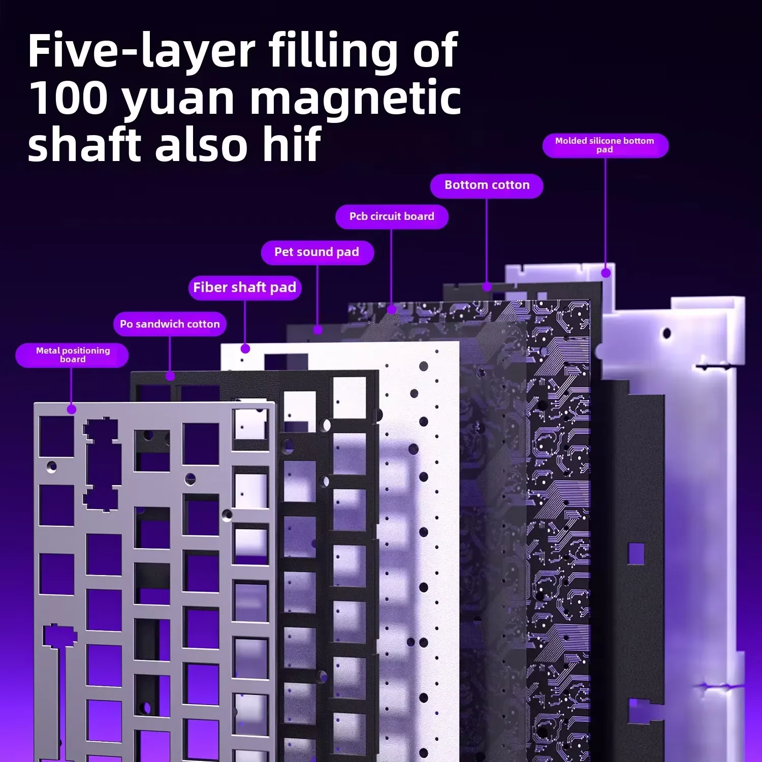 New AULA HERO 68HE Magnetic Switch Gaming Keyboard E-sports Game RGB Mechanical Wired Customize Keyboard Ergonomics Accessories