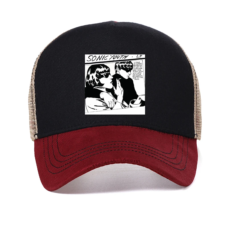 

Sonic Youth Rock Band baseball cap Male Harajuku Casual New Dad hat Summer mesh cool Snapback hats Bone Garros