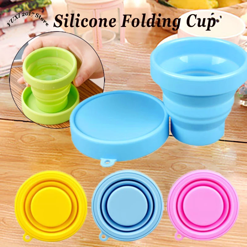 

Outdoor Travel Folding Water Cup Silicone Gargle Cup Retractable Travel Mini Water Cup Portable Compressed Folding Cup