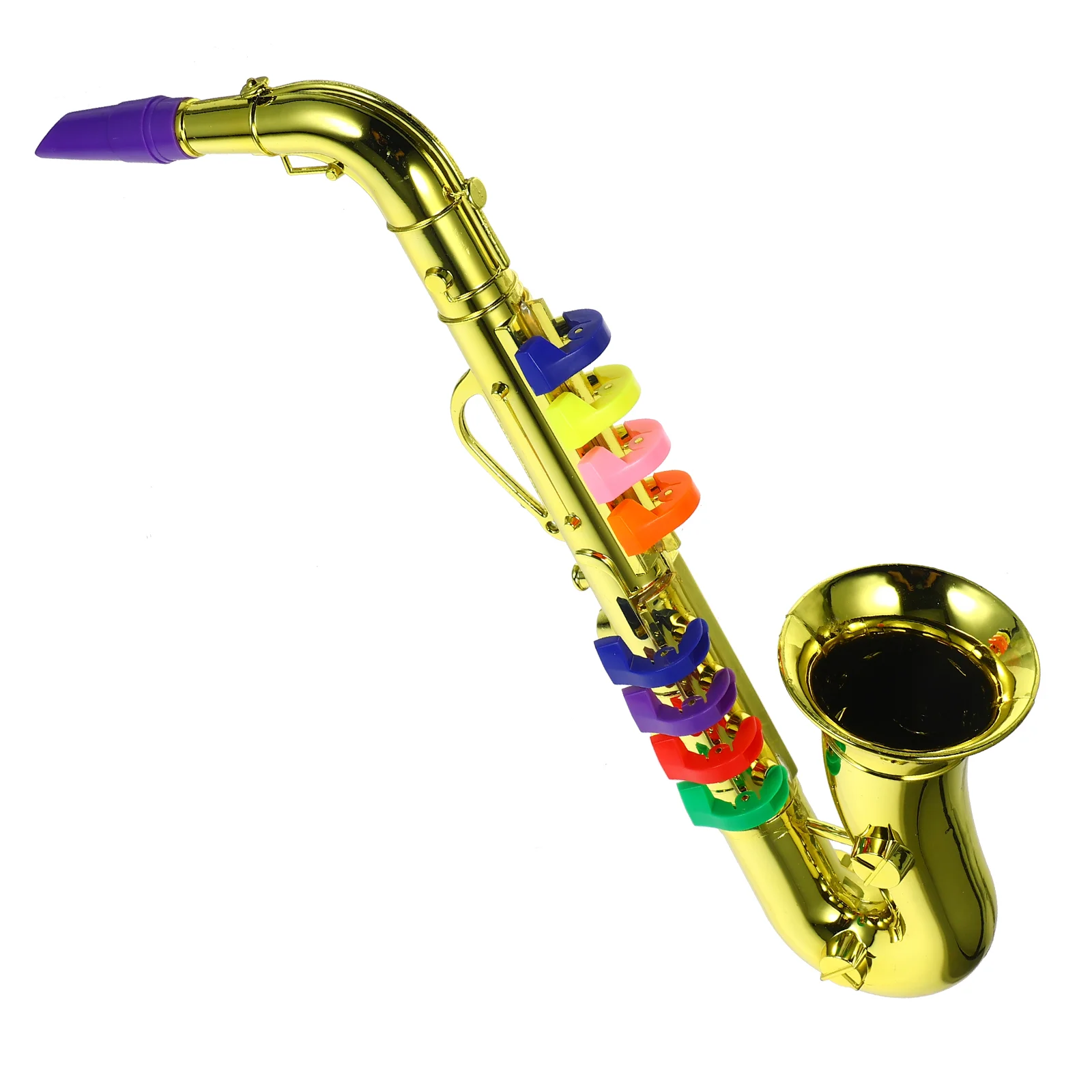 Jouet trompent en plastique pour enfants, instruments de musique, saxophone, 8 dangthms, mini jouet musical, accessoires pour enfants