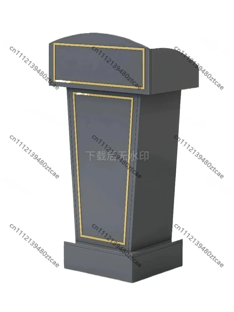 Corner Lecture Speech Stand, Reception Meeting Room Consultation Desk with Sturdy Table Legs, Office Lobby Furniture