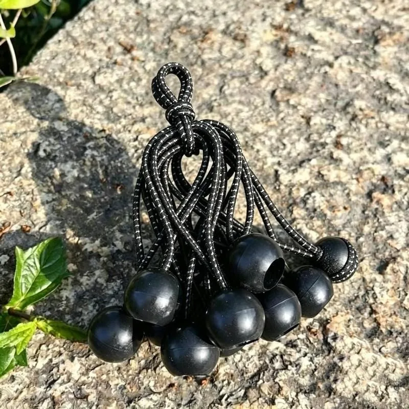 47 pcs 30cm Decorative Elastic Tie Downs, Tough Anti-Deformation and Strong Durable Stretch, ideal for Outdoor Tent Binding