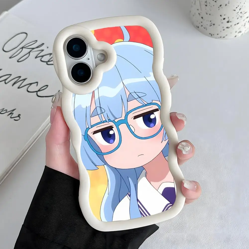 

Anime Shiunji Seiha Phone Case for iPhone 17 16 15 14 13 12 11 Air Pro Max Plus White Soft TPU Wavy Edge Cover
