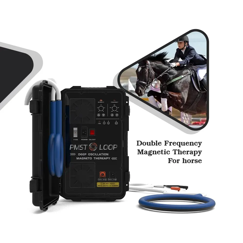 2025 New PMST Loop Therapy Machine Portable Pulsed Electromagnetic Field Device for Horse Pain Relief