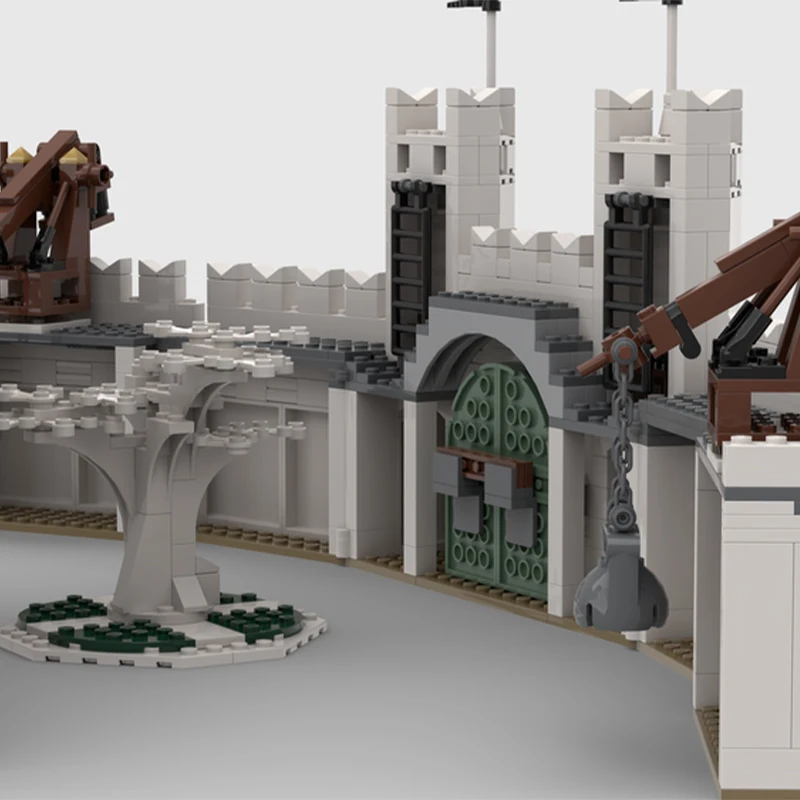 1524 قطعة Moc LOTRes المدينة البيضاء جوندور لتقوم بها بنفسك عرض عدة مهيب سيتاديل التعليم نموذج اللبنات عيد ميلاد اللعب هدية