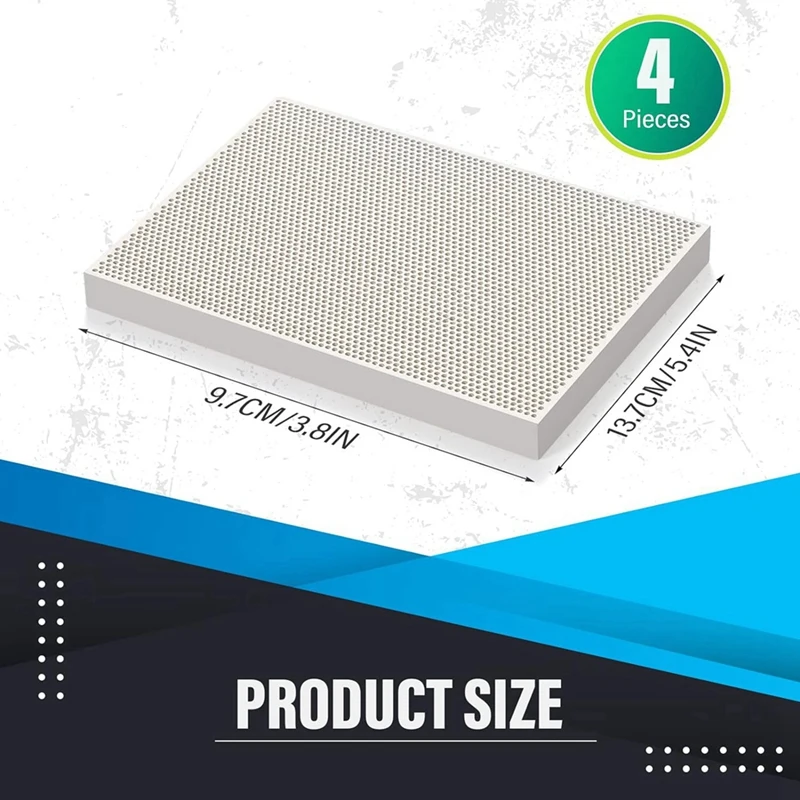 4 PCS Honeycomb Welding Block Ceramic Welding Plate Welding Block Panel Welding Making Kit Jeweler Fusioncasting Tools