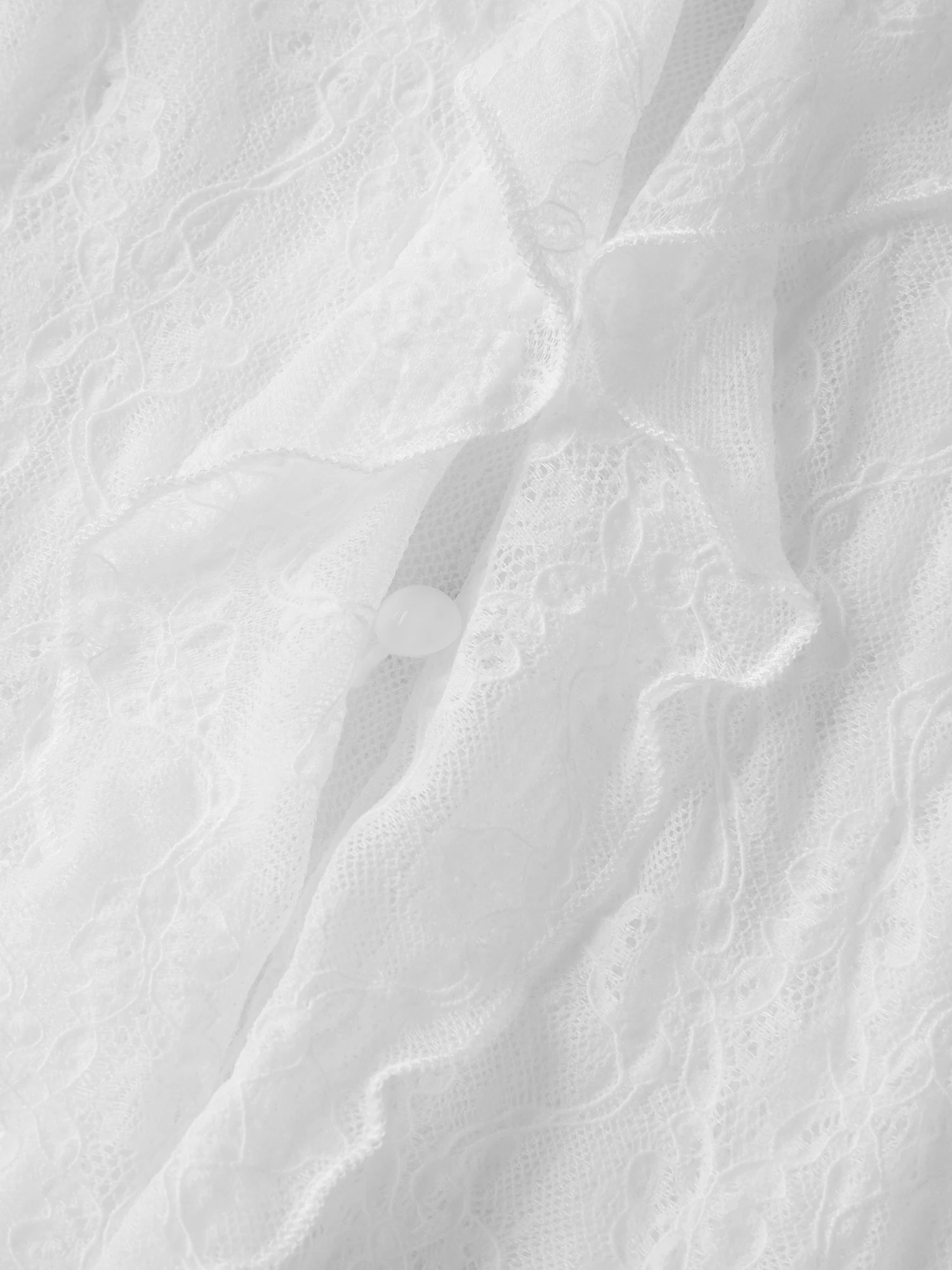 Dames zomer bloemenprint chiffon blouse pure V-hals ruches mouw button-down lichtgewicht shirt cover-up strandtop