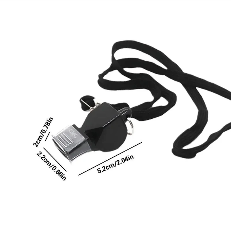 Silbato de árbitro deportivo con cordón desmontable para baloncesto, fútbol, entrenamiento, supervivencia al aire libre y accesorio de señalización