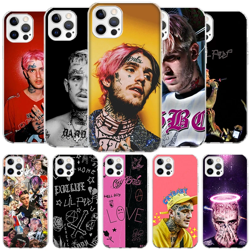 Lil Peep Singer Cover Phone Case For iPhone 16 15 14 13 12 Mini 11 Pro Max X XS 7 Plus 8 + SE 2020 Soft Fundas Shell