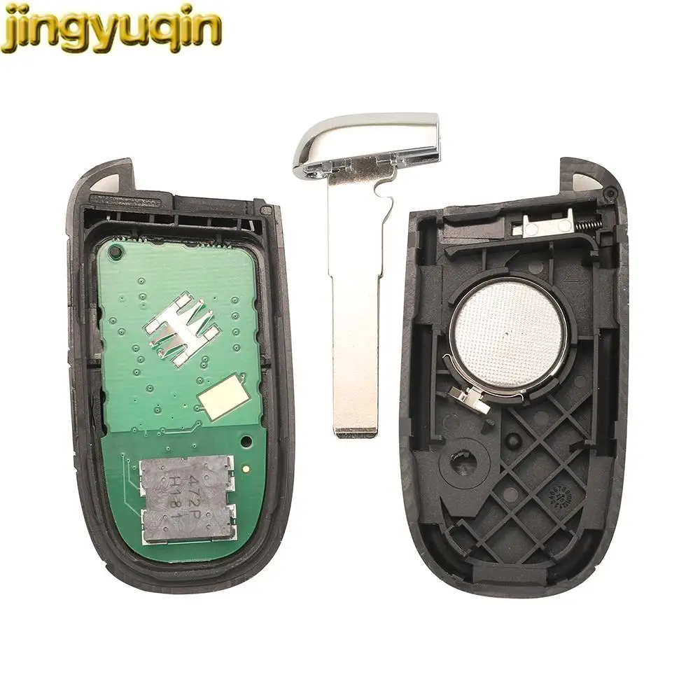 Jingyuqin 433MHz 4A Chip For Fiat 500 500L 500X Toro 2015 2016 2017 2018 2019 Smart Keyless Remote Car Key Fob