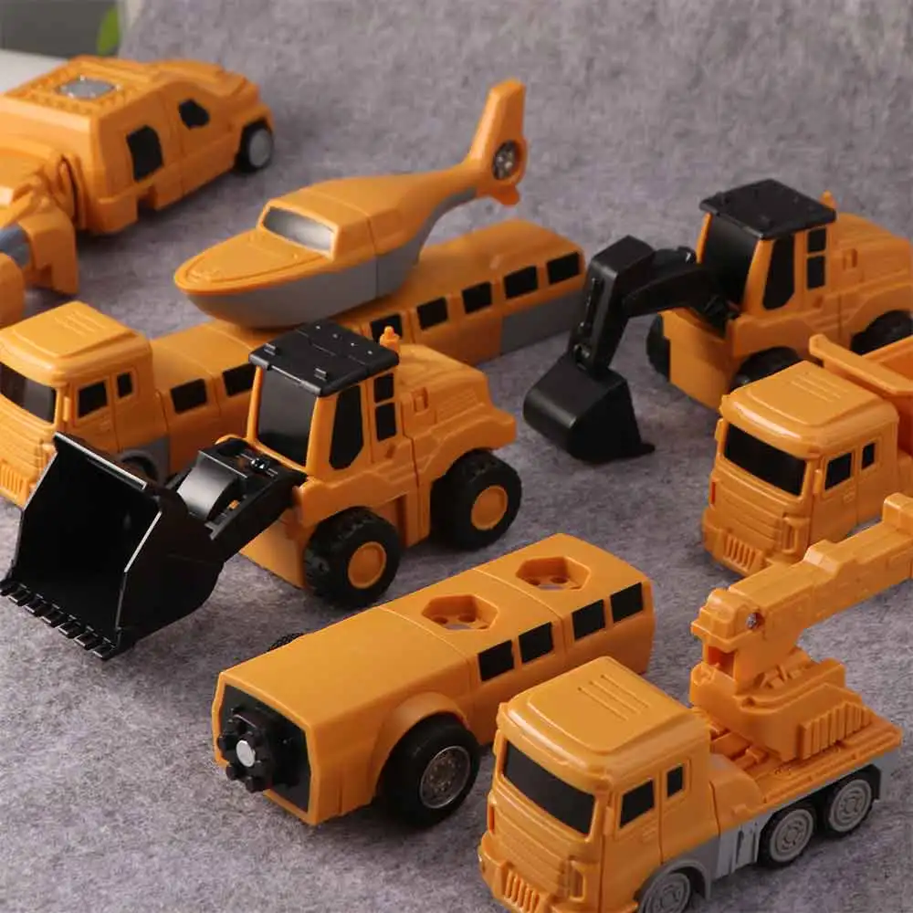 Deformation Magnetic Transform Engineering Detachable Truck Car Assembly Engineering Vehicle Combination Multi-functional