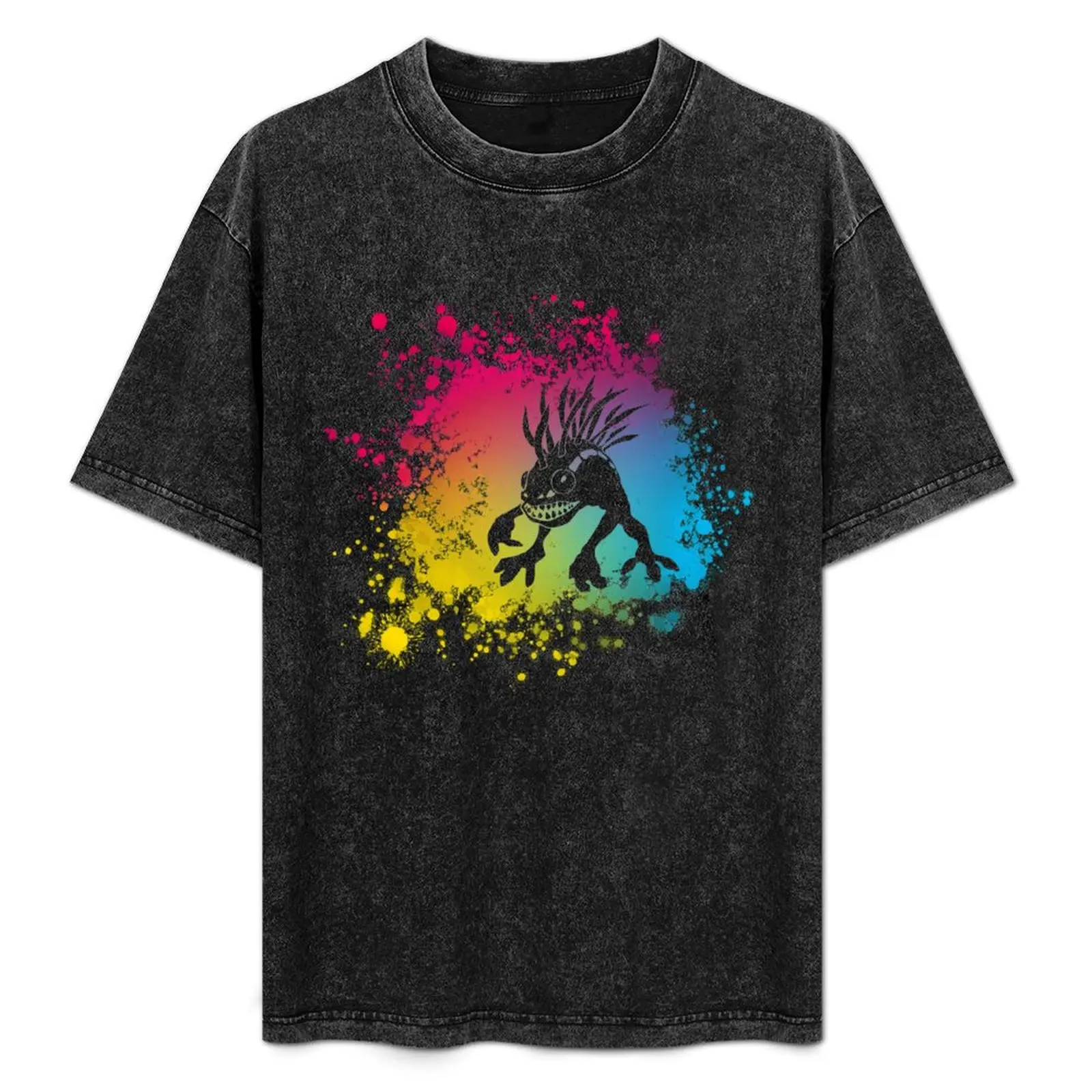 

Murloc - Colorful with speckles T-Shirt Basic Regular Fit Casual T-Shirt