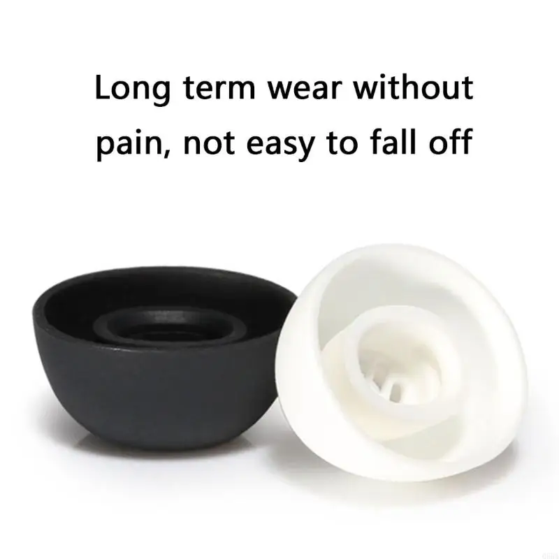 Enco Air4 ergonomic earplug-soundproof silicone pad (3 pairs, sweat-proof/washable, comfortable to wear)"