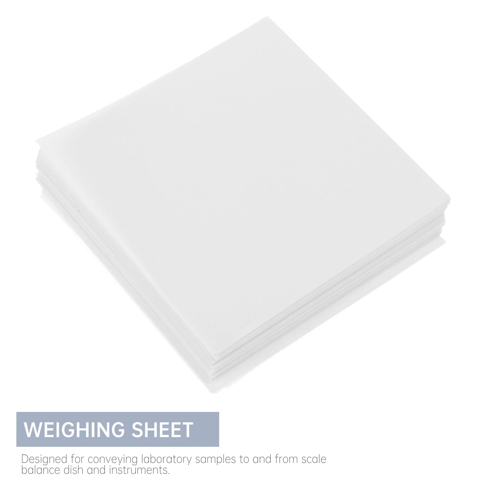 500 Sheets Non-Absorbing Glossy Weighing Paper for Samples Transfer Supplies Balance