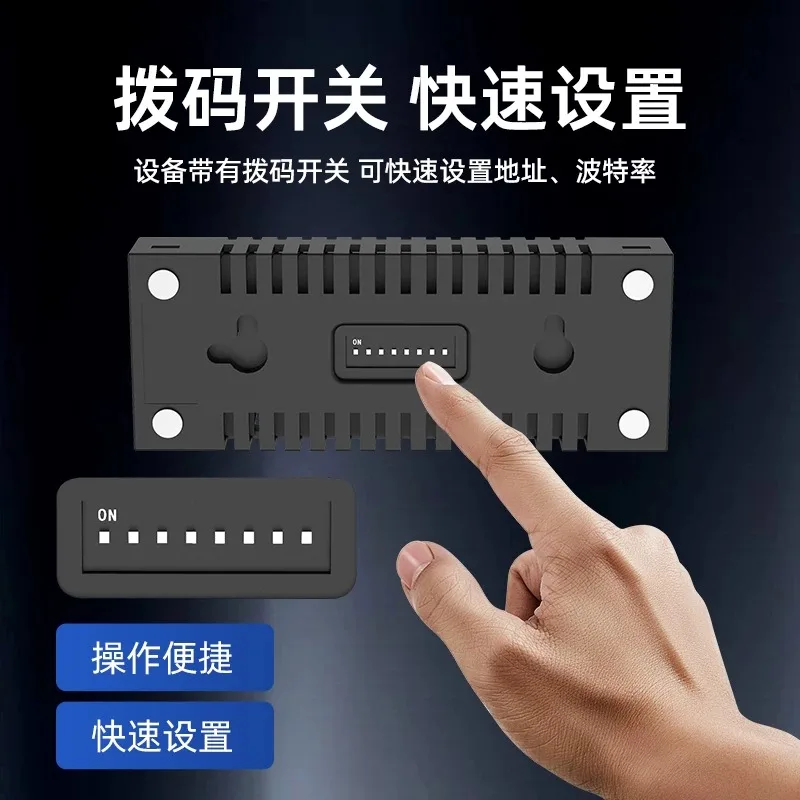 RS485 Temperature Humidity Transmitter Display Cabinet Sensor, Industrial Wall‑Mount Temp Humidity Recorder For Warehouse Server