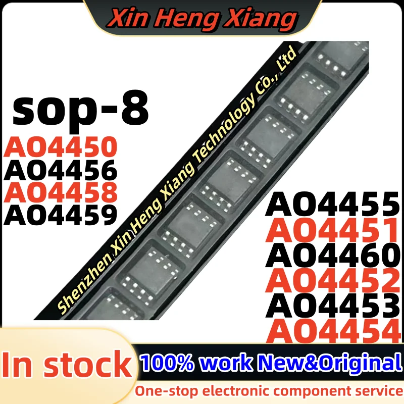 

(10pcs)AO4450 AO4451 AO4452 AO4453 AO4454 AO4455 AO4456 AO4458 AO4459 AO4460 sop-8 Chipset