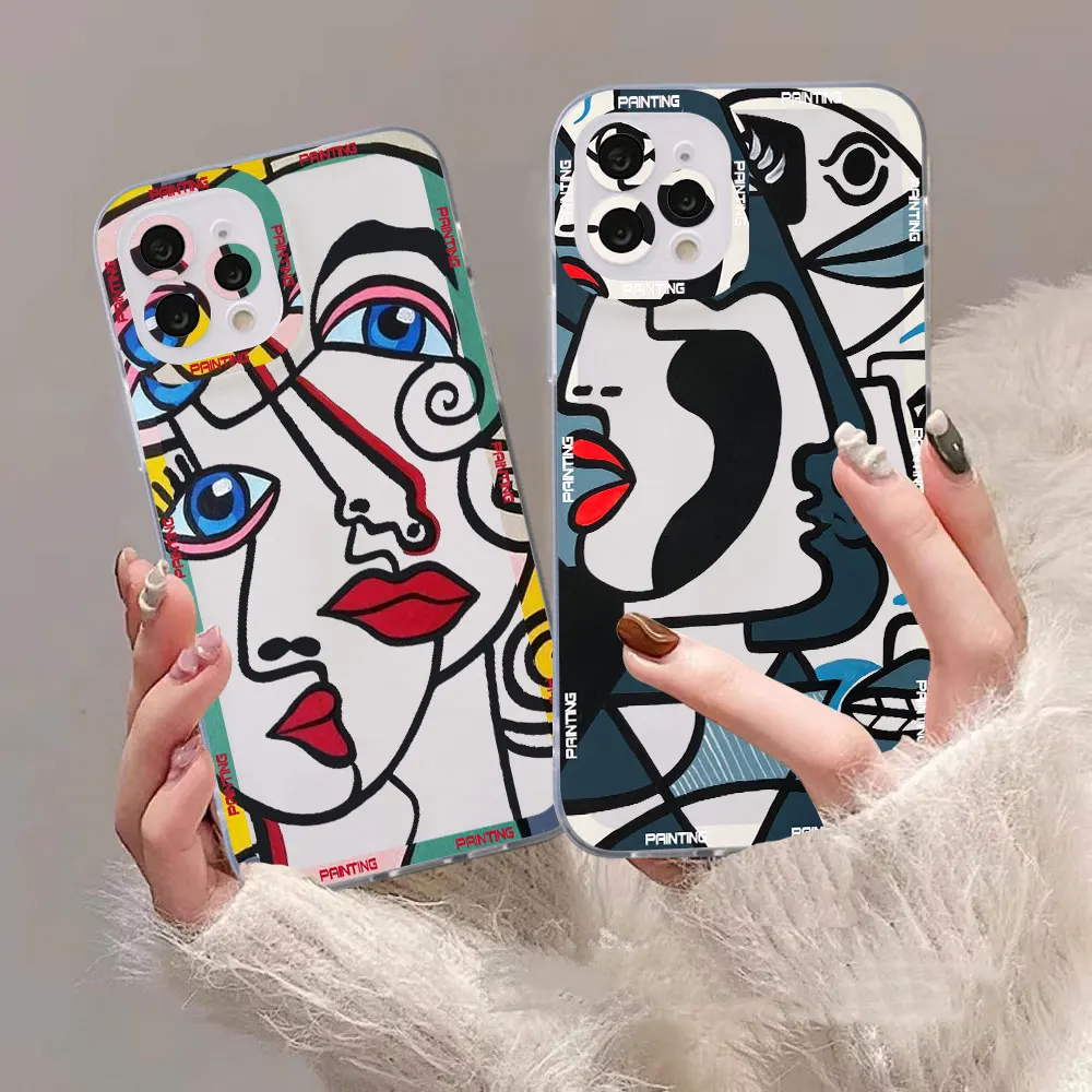 Picasso Abstract Art Painting Case For Samsung A73 A72 A71 A53 A52 A51 A50 A42 A33 A32 A31 A30 A23 A22 A21S A20S A13 A12 Cover