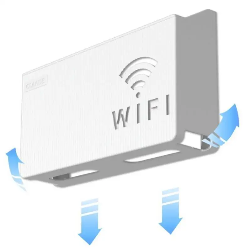 Caja de almacenamiento de enrutador Wifi inalámbrico, decoración de enchufe de sala de estar, decodificador de TV montado en la pared, organizador