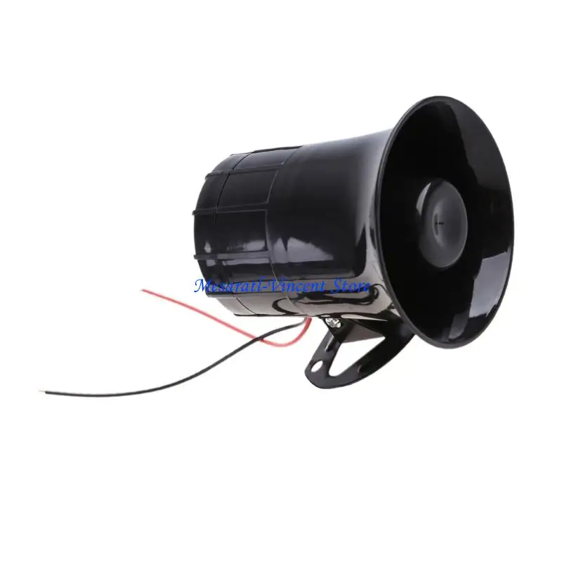 A70F Car Horn 3 Tones Speaker Amplifier Sound Horn Loudspeaker 12V