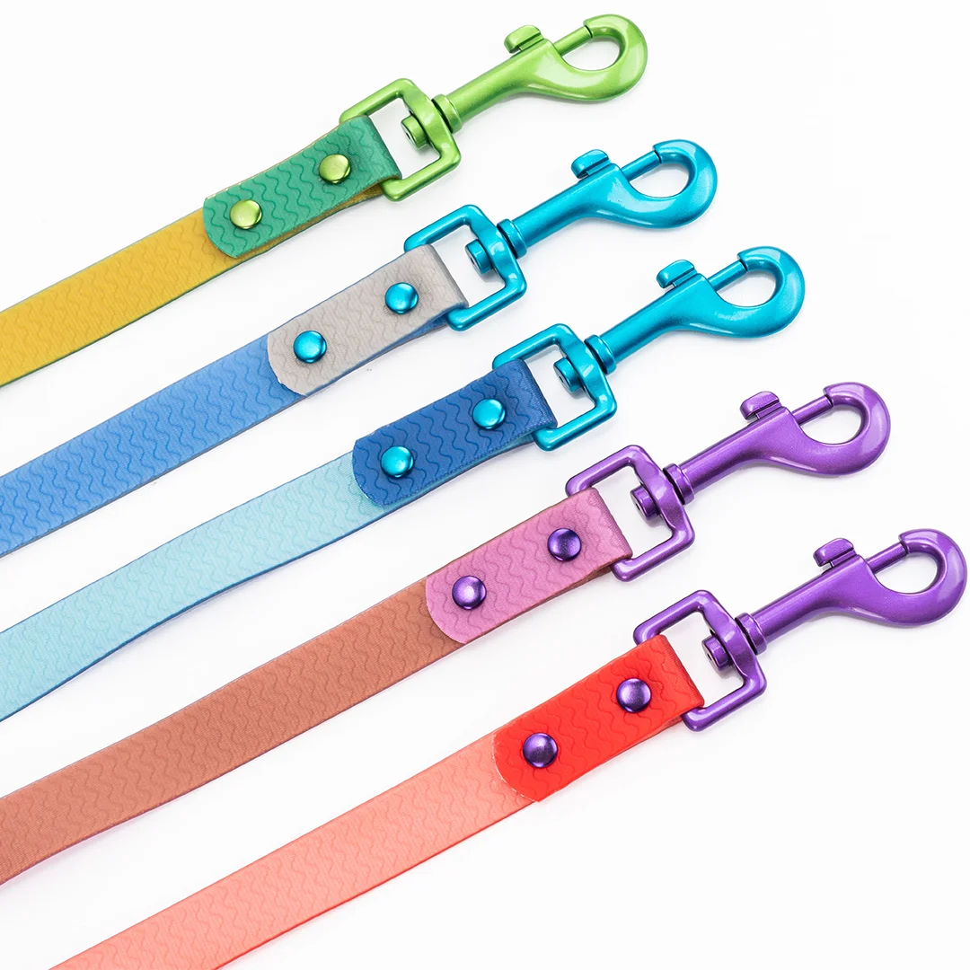 Dog Leash PVC Waterproof Training Lead-Soft Grip Handle Heavy Duty  Pet Walking Rope for Small Medium Dogs,6 Colors S/M/L