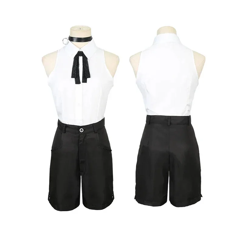 Anime Chainsaw Man Reze Cosplay Chainsaw Donna Costume Cosplay Bomba Camicia Abiti Cravatta Collo corto Parrucca Reze Abbigliamento Halloween