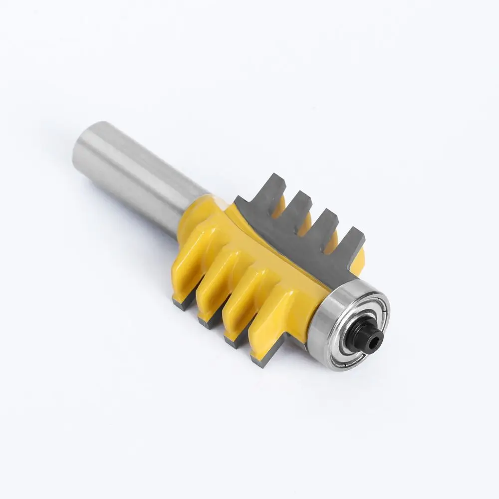 New 8mm Shank Milling Cutter Cone Adjustable Finger Joint Glue Router Bit Rail Reversible Wood Router Cutter Power Tools