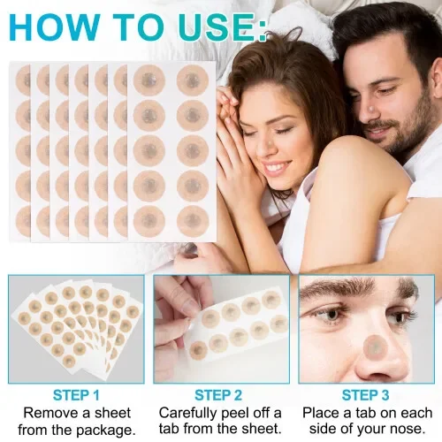 Nasal strips in packaging for easy storage
