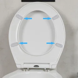 10pcs Toilet Seat Bumper Sprayer Toilet Lid Cushion Pad Toilet Seat Pad Buffers Stop Bumper Toilet Lid Bumper Bathroom Hardware
